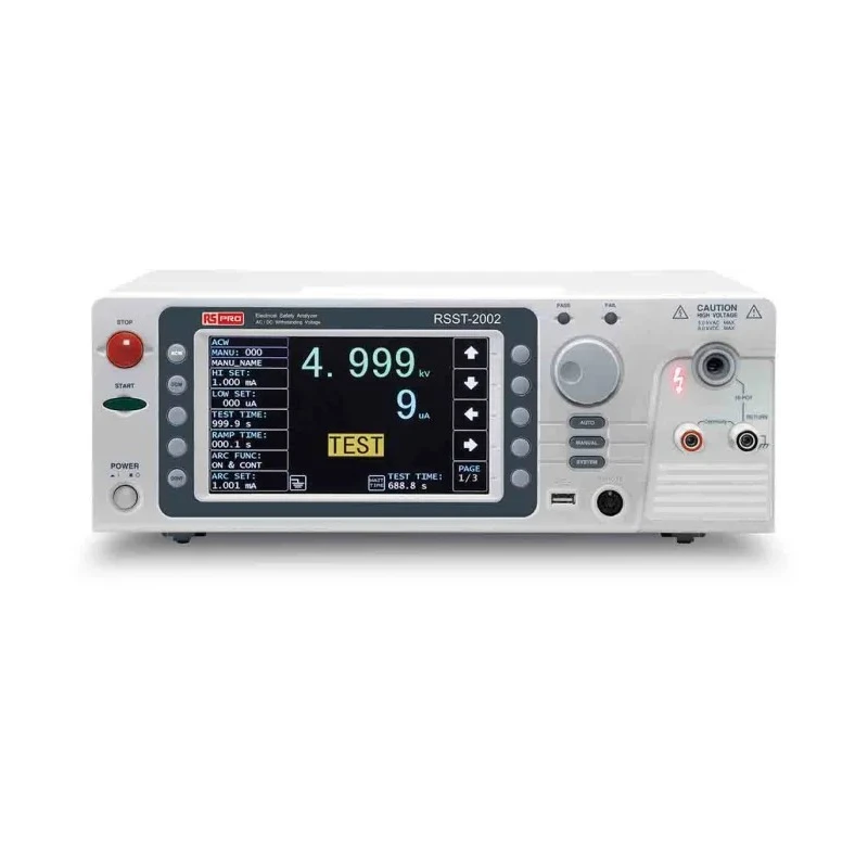 RS PRO Insulation Tester 50 V Min, 5000 V DC Max, 50 GΩ, LCD Backlight, CAT I RSST-2003