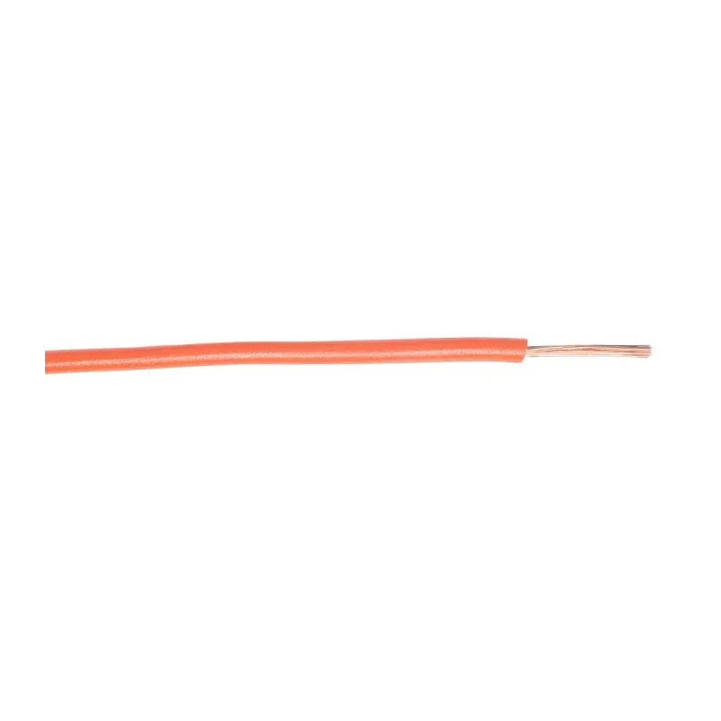 RS PRO Orange 0.75 mm² Hook Up Wire 18 AWG 100 m Polyvinyl Chloride PVC Insulation 201-0576
