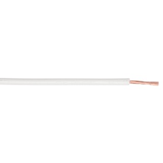 RS PRO White 0.75 mm² Hook Up Wire 18 AWG 100 m Polyvinyl Chloride Jacket 450/750V Flame Retardant 201-0577