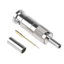 COAX Connectors BNC Series Micro BNC Coaxial Connector Cable Male Micro BNC Connector 75 Ω Straight Body Crimp 67-005-B66-AB