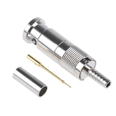 COAX Connectors BNC Series Micro BNC Coaxial Connector Cable Male Micro BNC Connector 75 Ω Straight Body Crimp 67-005-B66-AB