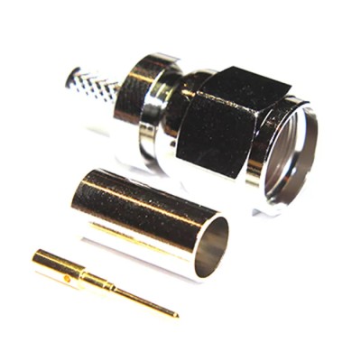 COAX Connectors 15-005-B36-FE 75 Ω Straight Body Crimp Male F Series Coaxial Connector Taiwan