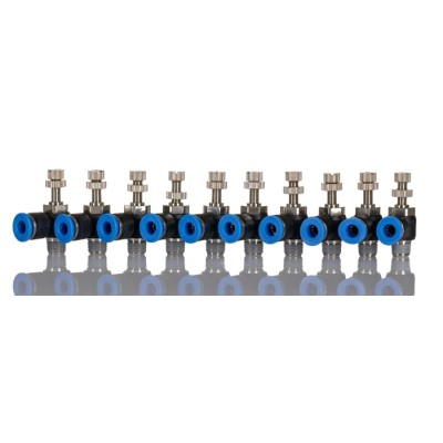 RS PRO Meter Out Control Speed Controller Tube 916-0952, Threaded Inlet 1/8 in, Tube Outlet 6 mm, Polyoxymethylene Body