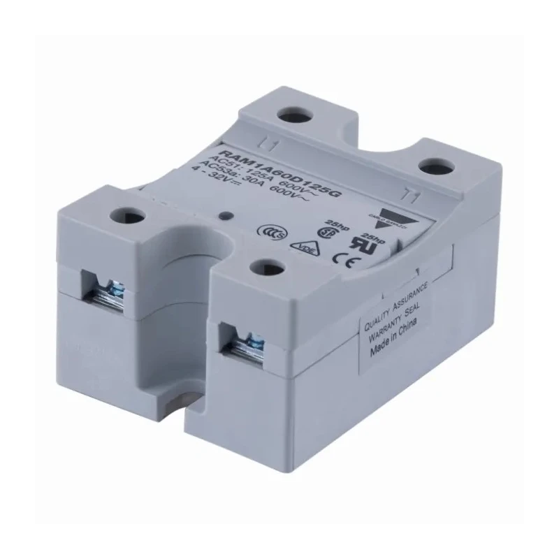 Carlo Gavazzi RAM1A.G Series Solid State Relay 50 A Load Panel Mount 660 V AC Load 32V Control RAM1A60D50G