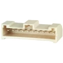Hirose DF1E Series Right Angle Through Hole PCB Header Connector 10 Contacts 2.5 mm Pitch 1 Row Shrouded DF1E