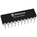 Microchip 8-bit PIC Microcontroller, 7kB FLASH, 32 MHz, 20-Pin PDIP PIC16F18344-I/P