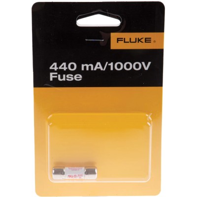 Fluke 440mA 1kV Multimeter Fuse HBC Ceramic 10.3 mm Diameter 35 mm Length FUSE-440MA/1000V B1