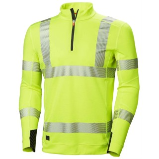 Helly Hansen HH Lifa Active Yellow Unisex Hi Vis Polo Shirt Long Sleeve Size L 75110_360-L