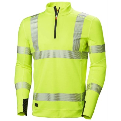 Helly Hansen HH Lifa Active Yellow Unisex Hi Vis Polo Shirt Long Sleeve Size L 75110_360-L