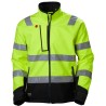 Helly Hansen Alna Yellow Unisex Hi Vis Softshell Jacket Size L 74095_369-L