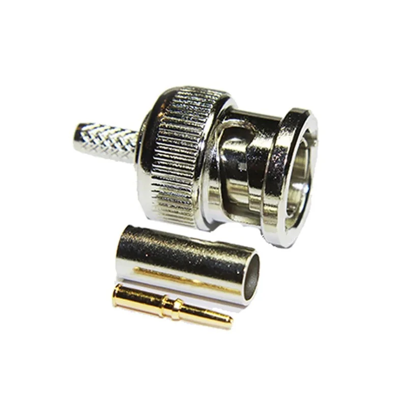 Interface Connectors BNC Series Coaxial Connector Cable Male BNC, 75 Ω, Straight Body Crimp 123-830-TNG BT3002