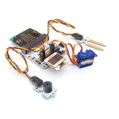 Pi Supply BBC Micro:bit Add-on Micro:bit Tinker Kit including Crystal Battery Box, Breakout Board, OLED Display PIS-1588