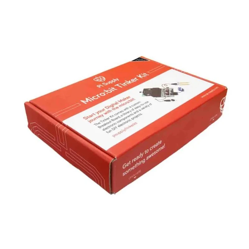Pi Supply BBC Micro:bit Add-on Micro:bit Tinker Kit including Crystal Battery Box, Breakout Board, OLED Display PIS-1588