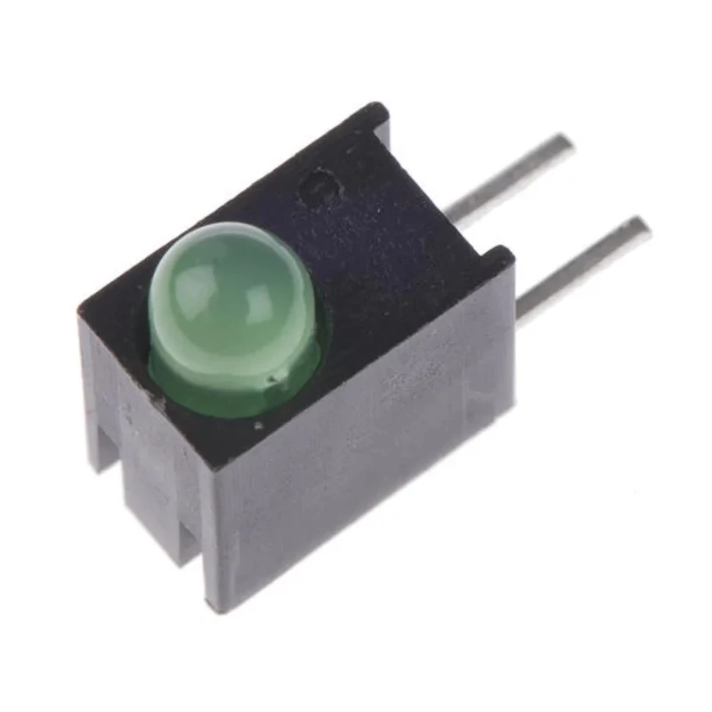 Dialight Green Right Angle PCB LED Indicator 3 mm (T-1) Single Colour 551-0207F