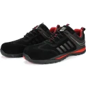 RS PRO Men's Black, Red Fibreglass Safety Trainer UK Size 8 EU Size 42 Lace Up Fibreglass Toe Composite Midsole RS360/008