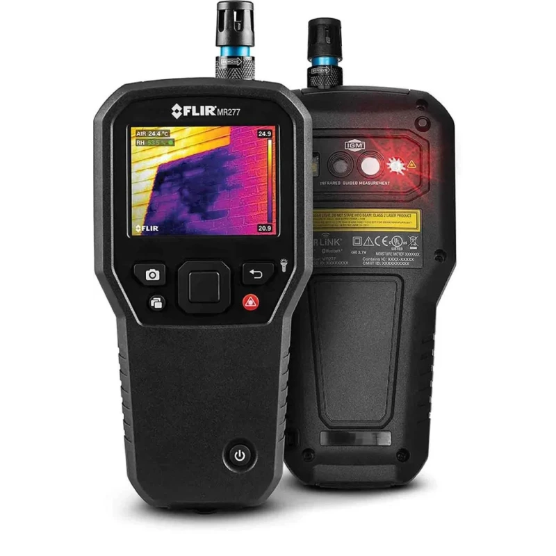 FLIR Moisture Meter with ±1.5 % Accuracy, Digital Display, Rechargeable Lithium-ion Battery, Model MR277