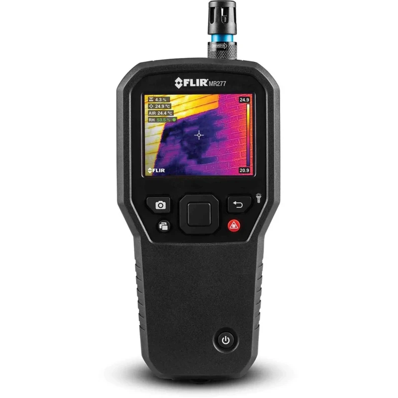 FLIR Moisture Meter with ±1.5 % Accuracy, Digital Display, Rechargeable Lithium-ion Battery, Model MR277