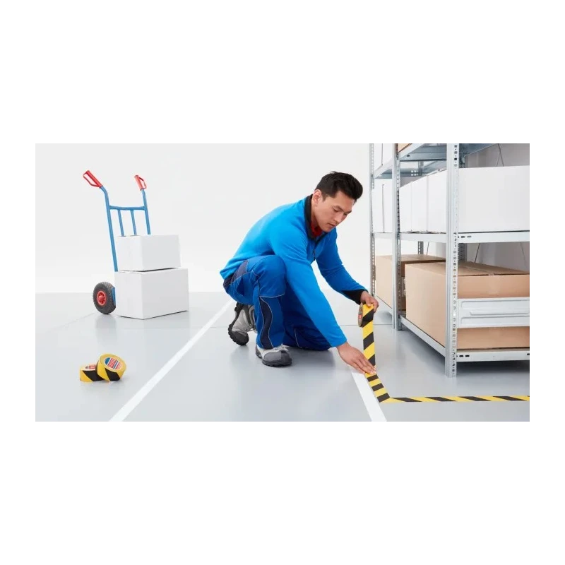 Tesa Blue Self-Adhesive Floor Tape 50 mm Width 33 m Length 0.18 mm Thickness 04169-00057-94
