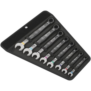 Wera 8-Piece Chrome Molybdenum Steel Ring Spanner Set, 7/16 to 3/4 in 05020241001
