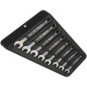 Wera 8-Piece Chrome Molybdenum Steel Ring Spanner Set, 7/16 to 3/4 in 05020241001
