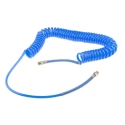 RS PRO 4 m Blue Polyurethane Recoil Hose, 65°C Maximum Operating Temperature, -20°C Minimum Operating Temperature 917-2337