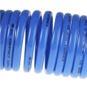 RS PRO Blue Polyamide Recoil Hose 3.5 m Length 10 mm OD 8 mm ID BSP 1/4 in Male Swivel Coupling 3/8 in BSP Swivel 917-2362