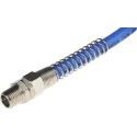 RS PRO Blue Polyamide Recoil Hose 3.5 m Length 10 mm OD 8 mm ID BSP 1/4 in Male Swivel Coupling 3/8 in BSP Swivel 917-2362