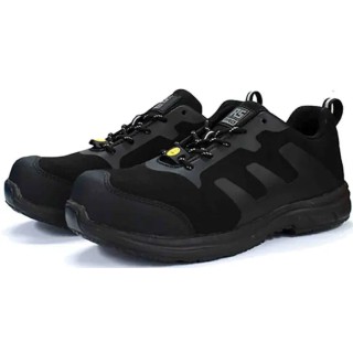 RS PRO Women's Black Fibreglass Safety Trainer Lace Up Shoes UK 3 EU 36 S3 SRC ESD RS710/003