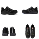 RS PRO Women's Black Fibreglass Safety Trainer Lace Up Shoes UK 3 EU 36 S3 SRC ESD RS710/003