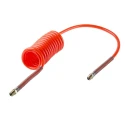 RS PRO 2 m Red Polyurethane Recoil Hose, 10 mm OD, 6.5 mm ID, 10 bar, -20 °C to 65 °C 917-2466