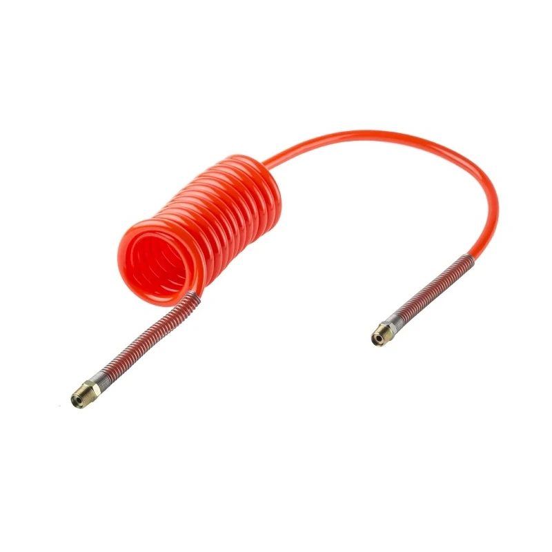 RS PRO 2 m Red Polyurethane Recoil Hose, 10 mm OD, 6.5 mm ID, 10 bar, -20 °C to 65 °C 917-2466