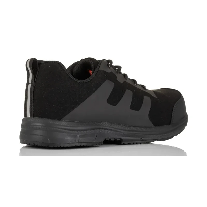 RS PRO Men's Black Fibreglass Safety Trainer, Lace Up, Size UK 8 EU 42, Composite Midsole, Fibreglass Toe Cap RS710/008