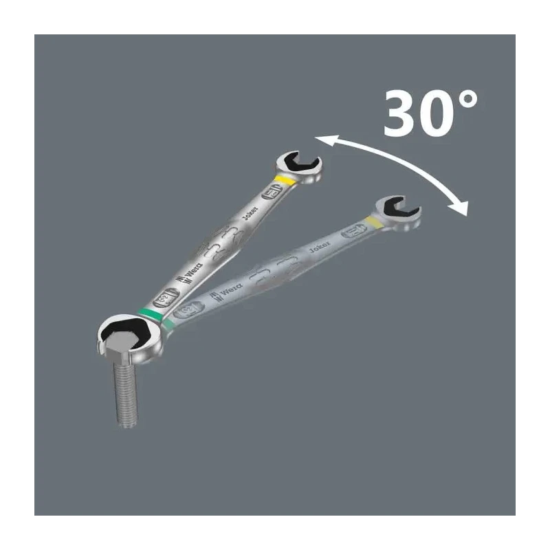Wera Double Ended Open Spanner Metric, 260.5mm Overall 05020260001