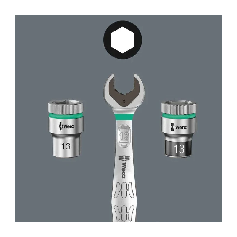 Wera Double Ended Open Spanner Metric, 260.5mm Overall 05020260001