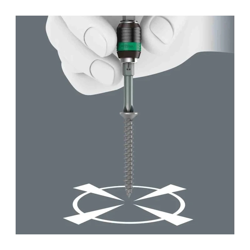 Wera Screwdriver Set, 1/4in Hexagon Drive, 89mm Blade Length, 15-Piece Kraftform Kompakt Series Wera05057470001
