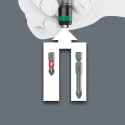 Wera Screwdriver Set, 1/4in Hexagon Drive, 89mm Blade Length, 15-Piece Kraftform Kompakt Series Wera05057470001