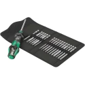 Wera Interchangeable Standard Screwdriver Set 18-Piece with Turbo Handle and 1/4 in Hexagon Rapidaptor 05057482001