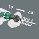 Wera Interchangeable Standard Screwdriver Set 18-Piece with Turbo Handle and 1/4 in Hexagon Rapidaptor 05057482001