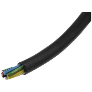 RS PRO Data Cable 6 Pairs 6 Cores 0.5 mm² 10 m Black Sheath Polyvinyl Chloride 201-2216