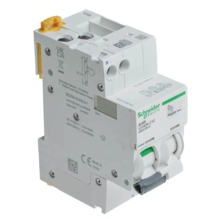 Schneider Electric Residual Current Circuit Breaker with Overload Protection 10A Current Rating 1-Pole 30 mA Trip A9DC3610