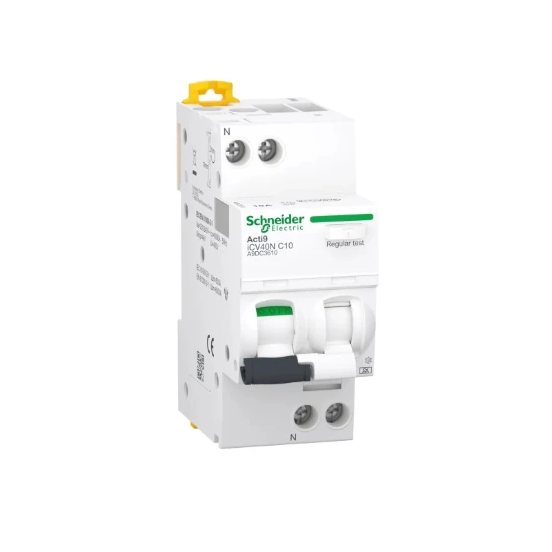 Schneider Electric Residual Current Circuit Breaker with Overload Protection 10A Current Rating 1-Pole 30 mA Trip A9DC3610