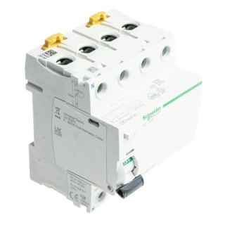 Schneider Electric Series Residual Current Circuit Breaker, 100A, 4-Pole, 300 mA Trip Sensitivity, Type AC, 1500 A Acti9