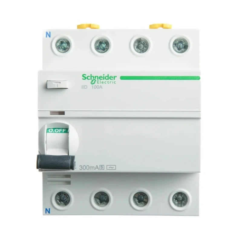 Schneider Electric Series Residual Current Circuit Breaker, 100A, 4-Pole, 300 mA Trip Sensitivity, Type AC, 1500 A Acti9