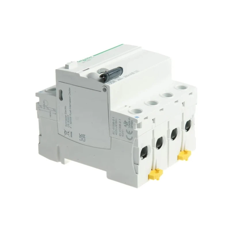 Schneider Electric Series Residual Current Circuit Breaker, 100A, 4-Pole, 300 mA Trip Sensitivity, Type AC, 1500 A Acti9