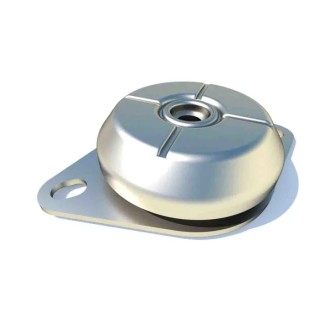 FIBET Round M10 Anti-Vibration Mount Bell Mount with 120 daN Compression, 10mm Bore, 20 mm OD, 36 mm H CFBMS633610M