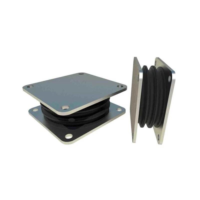FIBET Square 13.5 mm Anti-Vibration Mount Sandwich with 3000 daN Compression Load, 166 mm Outside Diameter, 63 mm SWR150W