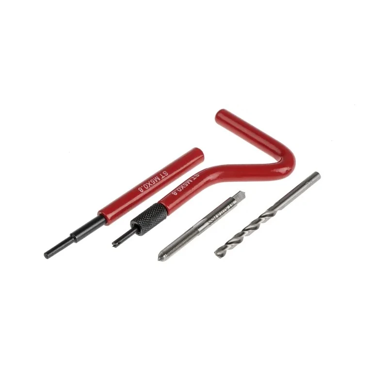 RS PRO 19 piece Metric Thread Repair Kit with Installation Mandrel, Tang Break-Off Tool, 5.2 mm HSS Drill, M5 x 0.8 917-2514