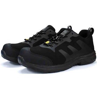 RS PRO Men's Black Fibreglass Safety Trainer ESD Protection Size UK 11 EU 46 RS710/011