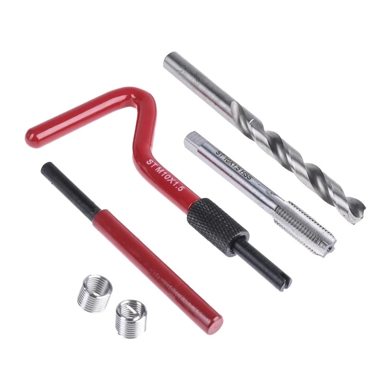 RS PRO 19 Piece Metric Thread Repair Kit M10, Includes HSS Drill, Tap, Mandrel 917-2523