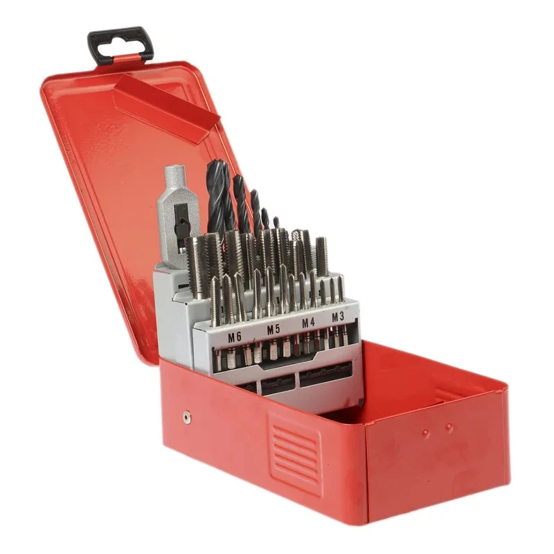 RS PRO 29 Piece HSS Metric Thread Tap and Drill Set M3 x M12 Thread Right Hand 6H Tolerance Class Hand Tap 917-2599